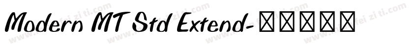 Modern MT Std Extend字体转换